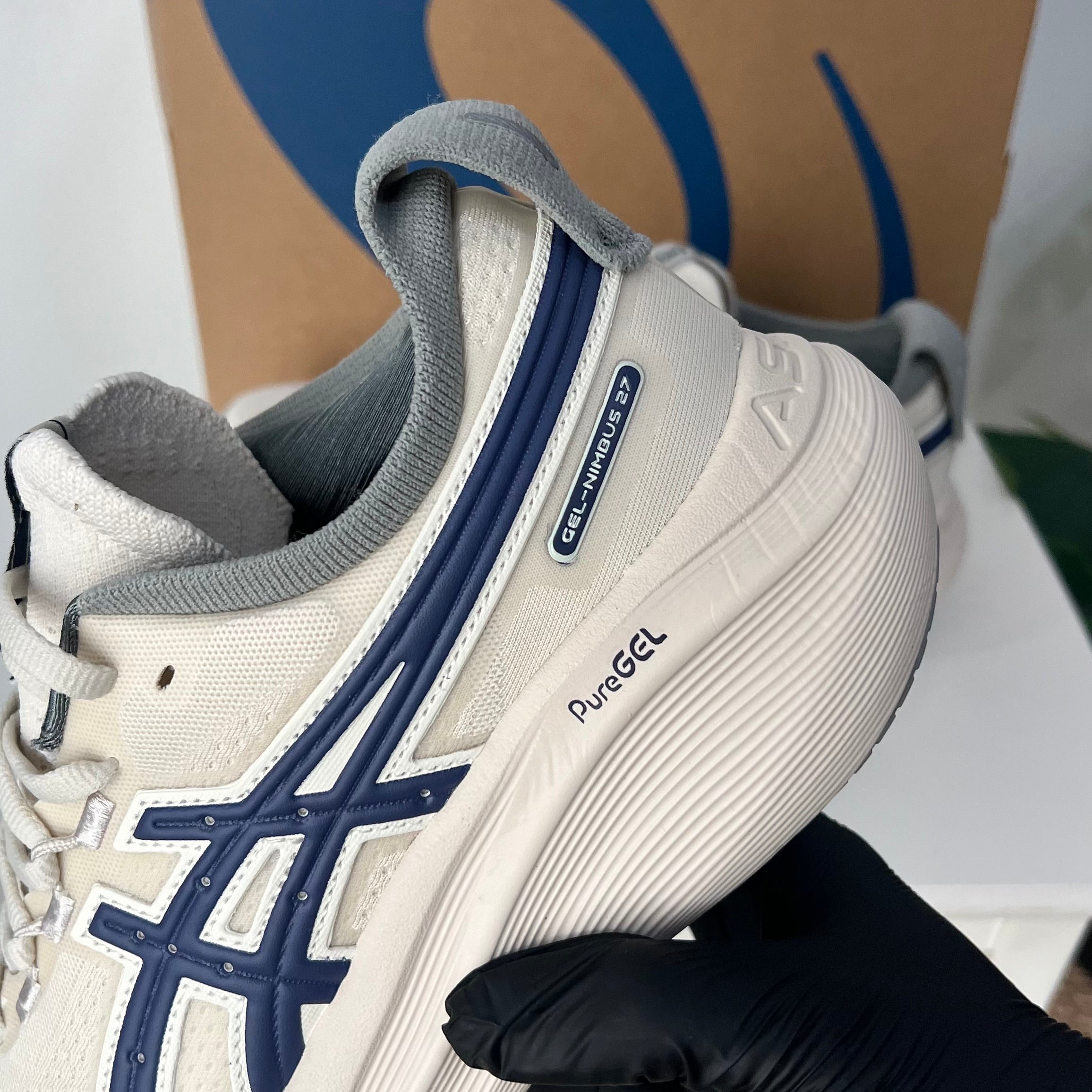 Asics Gel Nimbus 27 "Birch /Indigo Blue"