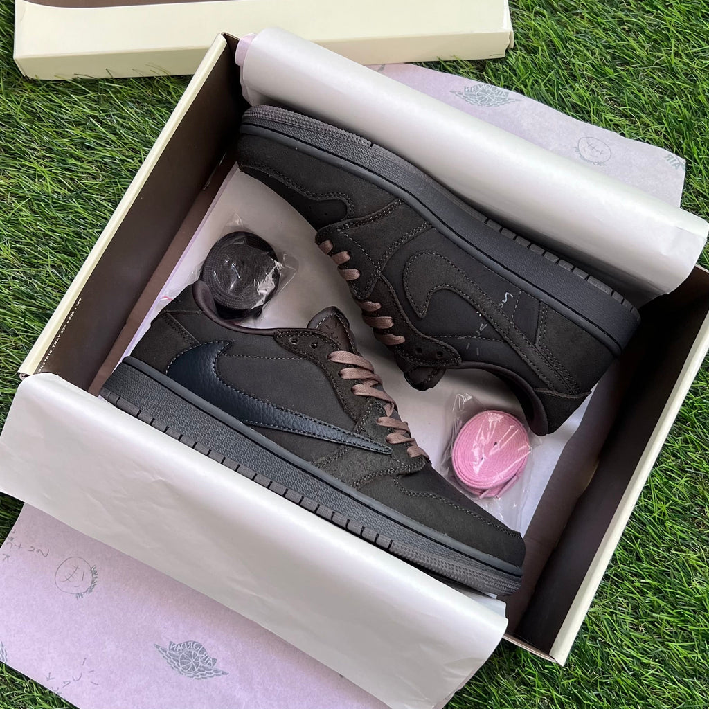 Travis Scott x Jordan 1 Low “Velvet Brown” (Master Quality)