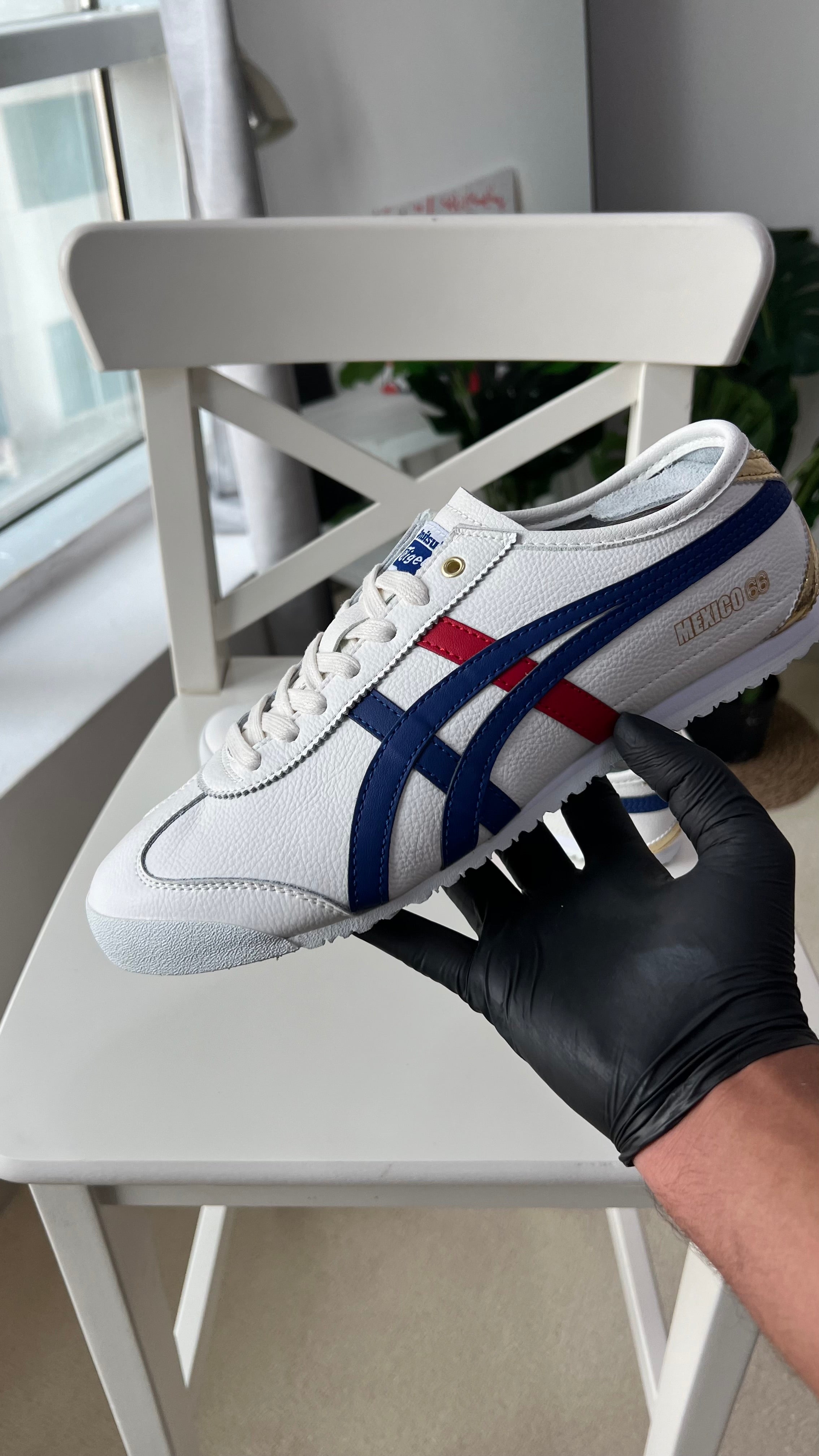 Onitsuka Mexico 66 “White Blue Red Metallic Gold” (Master Quality)