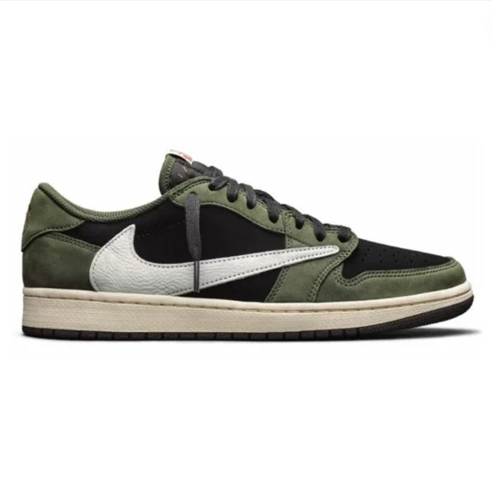 Travis Scott X Air Jordan 1 Low “Black Olive” (Master Quality)