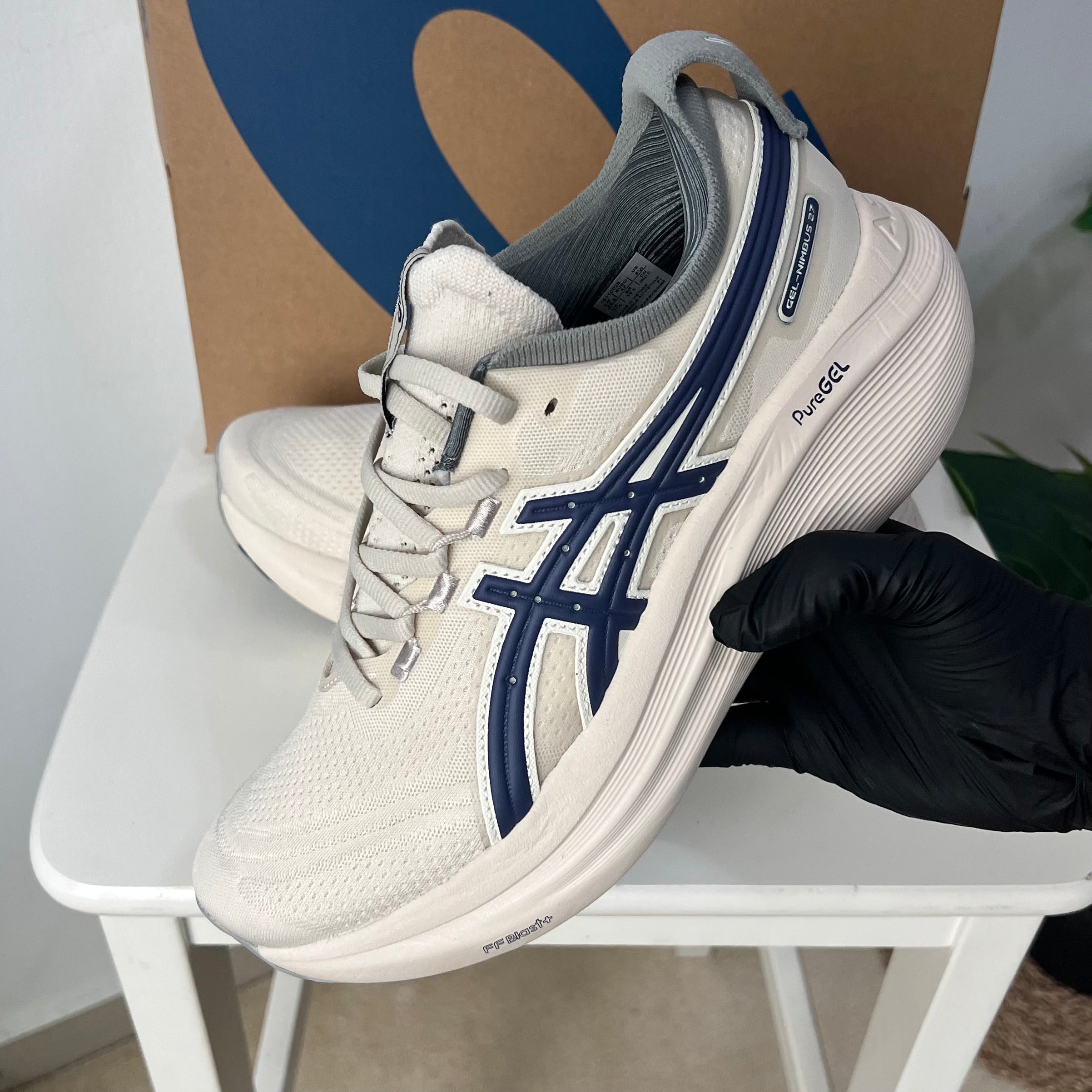Asics Gel Nimbus 27 "Birch /Indigo Blue"
