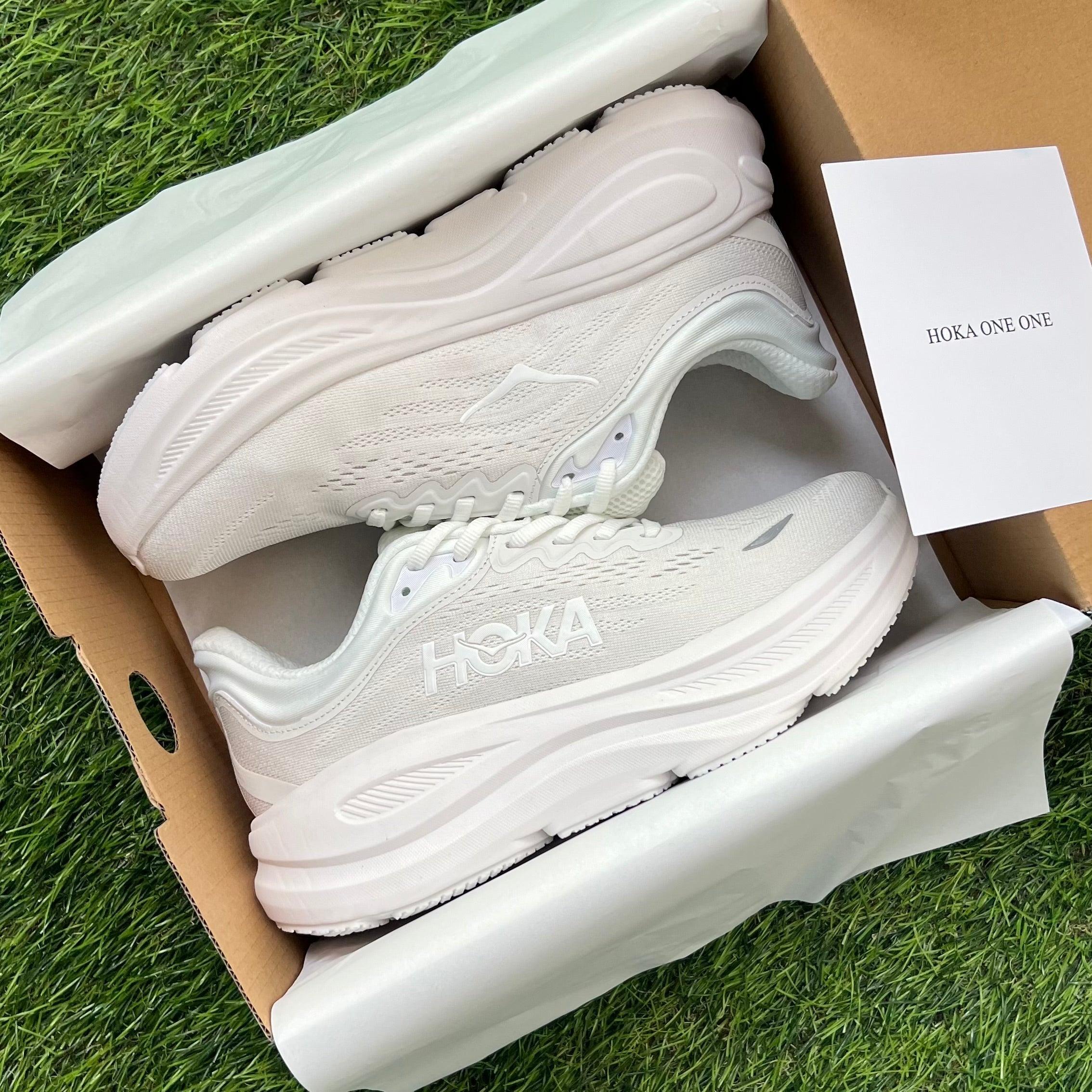 Hoka One One Bondi 9 “Triple White” (Master Quality)